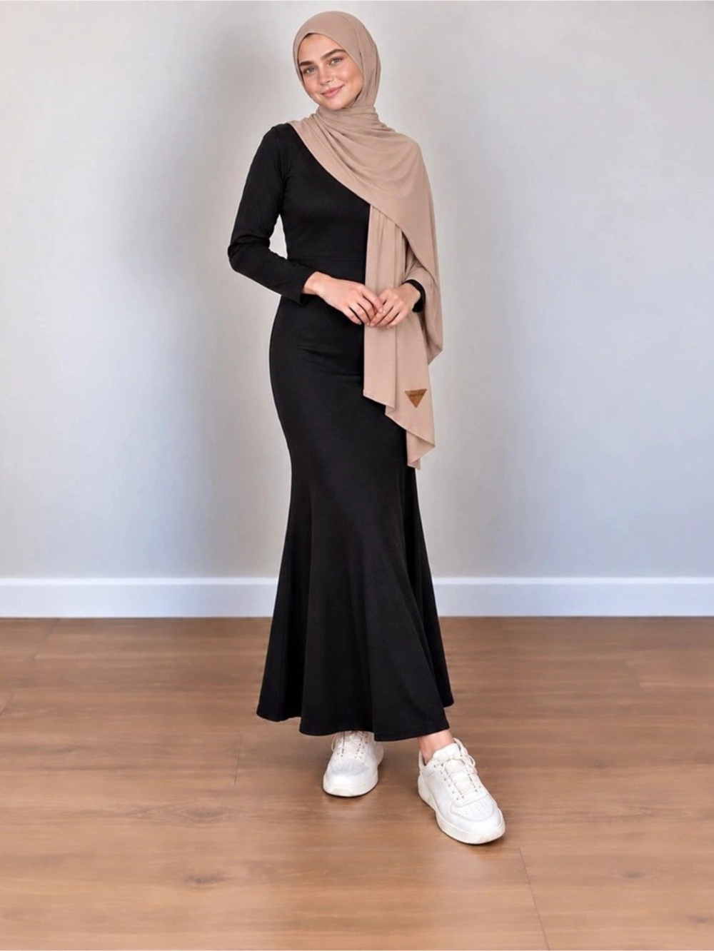 verona Beige Scarf Wrap Like New